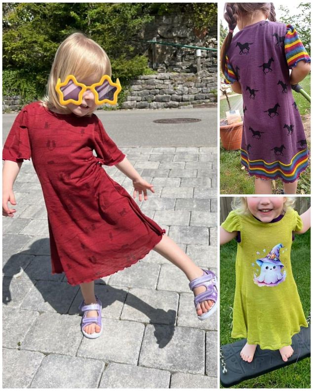 Kleid"SummerWind"für Wolle-Seide,Viskose-Jersey...86-140 image number 10
