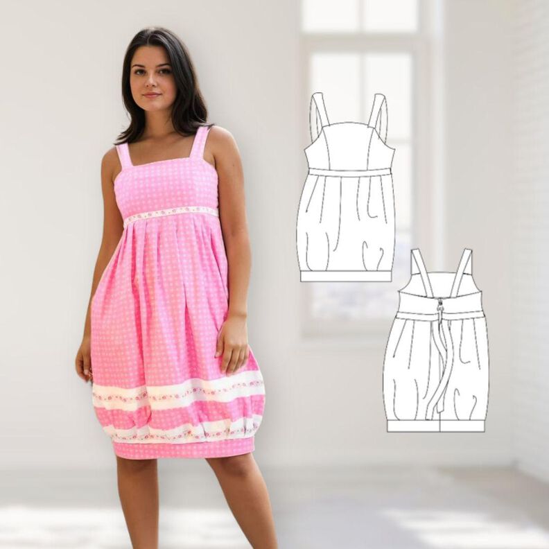 Kleid Diana Gr. 34-46 Schnittmuster image number 8