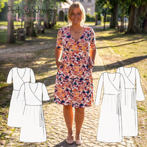 E-Book Wickelkleid „Lindau" Jersey Gr. 34-52 *A4 und A0*