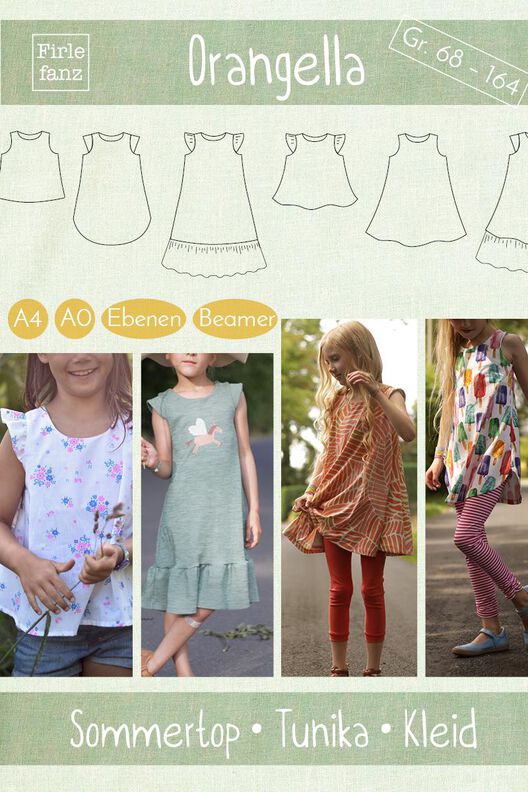 Orangella: Sommertop, -Tunika, -Kleid für Kinder, Gr. 68-164 image number 3
