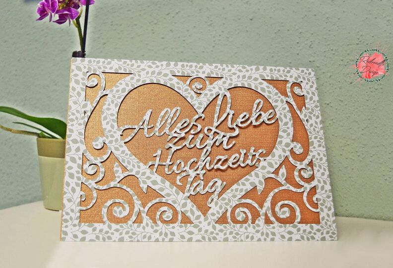 Plotterdatei Karte Alles Liebe zum Hochzeitstag image number 5