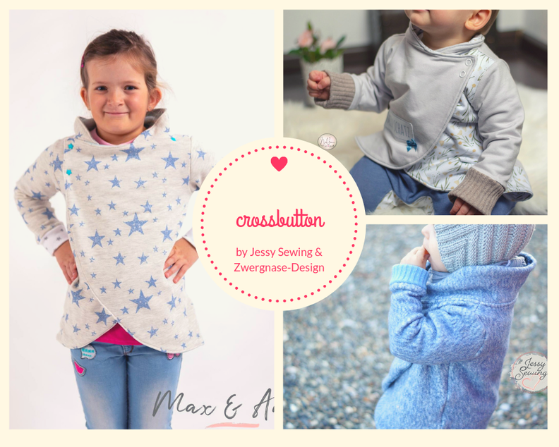 *crossbutton* Cardigan Jacke Übergangsjacke Naehanleitung image number 1