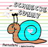 Schnecke Sunny Plotterdatei + Applikationsvorlage thumbnail number 1