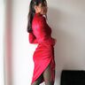 Coatl | Asymmetrisches Kleid oder Top mit seitlicher Raffung thumbnail number 10
