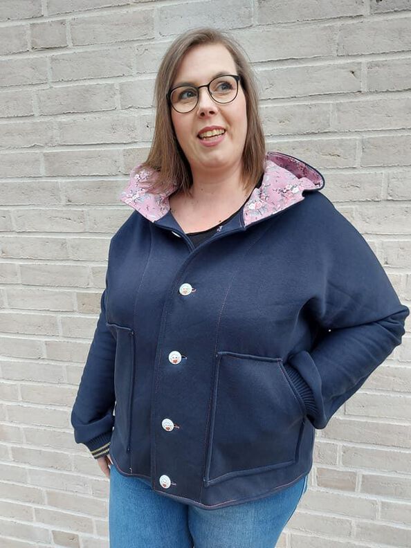 Wolljacke, Sweat (34-56) ROXO Damen Jacke Schnittmuster image number 6