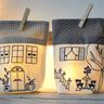 Lichterbeutel 15x22cm Stickdatei Haus Häuser SET ITH  thumbnail number 3