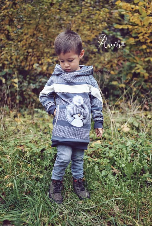 E-Book Hoodie Farbenbogen Gr. 68 - 98 image number 3