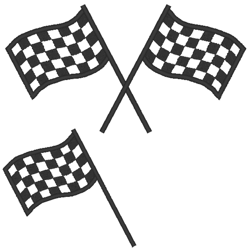 Stickdatei - Zielflagge Ziel Fahne Flagge  image number 1