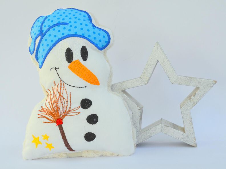 ITH Stickdatei Schneemann für den 16x26cm Rahmen image number 4