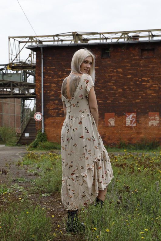 *Ladies Partydress Webware* Stufenkleid Gr. 32 bis 56 Boho image number 5