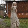 *Ladies Partydress Webware* Stufenkleid Gr. 32 bis 56 Boho thumbnail number 5