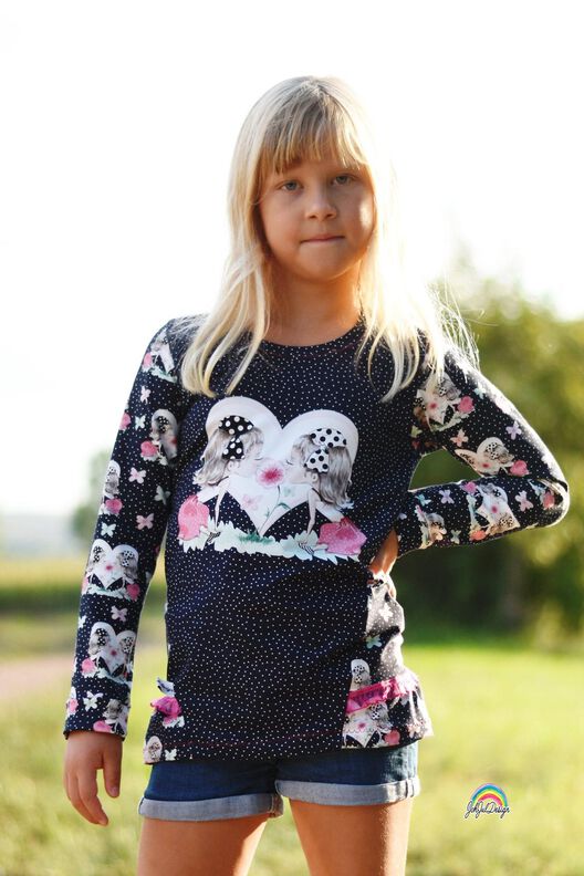 Mädchen - Langarmshirt Carina mit Rüschen Gr. 86 - 140 image number 9