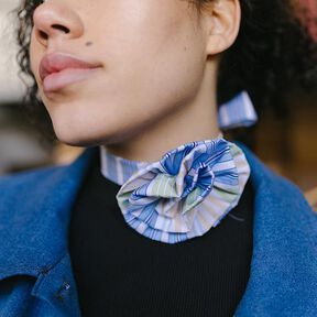 Rose Choker Kette Blume Schnittmuster, Video-Anleitung