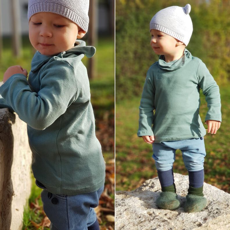 Baby Shirt Rollkragen Pullover PERGI ♥ Gr. 56-104 image number 3