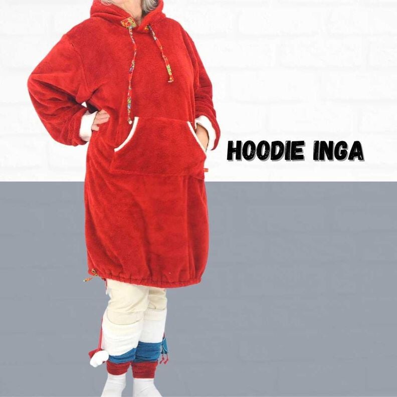 Hoodie Inga Oversize Gr. 34-54 Schnittmuster image number 5