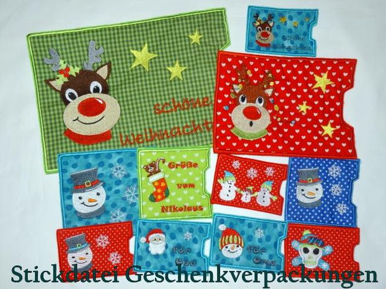 Geschenkverpackung Stickdatei ITH 10x10cm image number 1