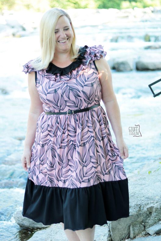 *Ladies Ruffle Dress* Sommerkleid Gr. 32 bis 56 Boho image number 3