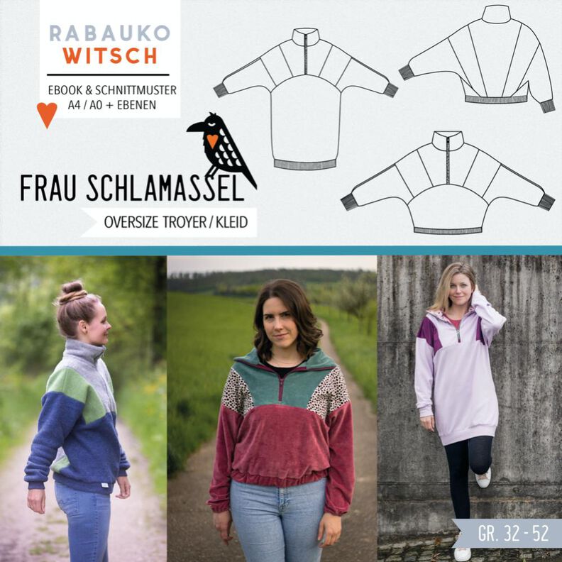 Frau Schlamassel Oversize Troyer / Kleid Gr. 32-52 image number 1