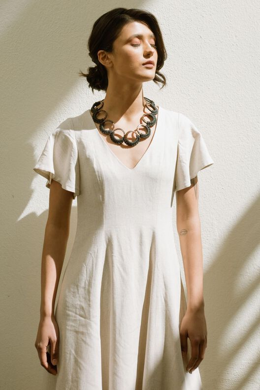 Kleid in Midilänge Schnitt mit Videoanleitung Gr. XS-XXXL image number 7