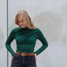 Langarmshirt Stehkragen Rollkragen Raffung FREYA thumbnail number 9