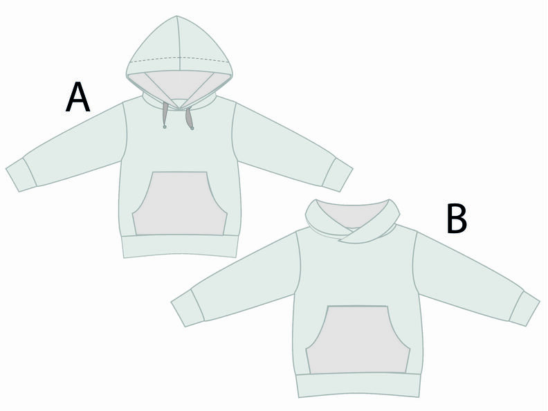 FLY Schnittmuster Hoodie Pullover Mädchen  Junge image number 4