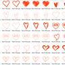 Stickdatei - einfache Herz Linien Herzen simply thumbnail number 4