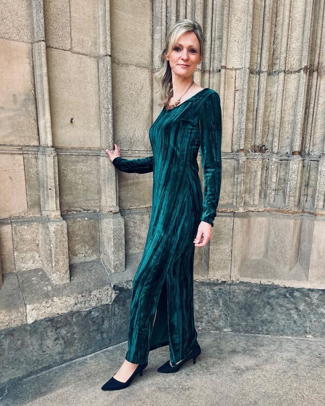 lovely elegant dress 34-56 Maxikleid Longpullover Kleid image number 8