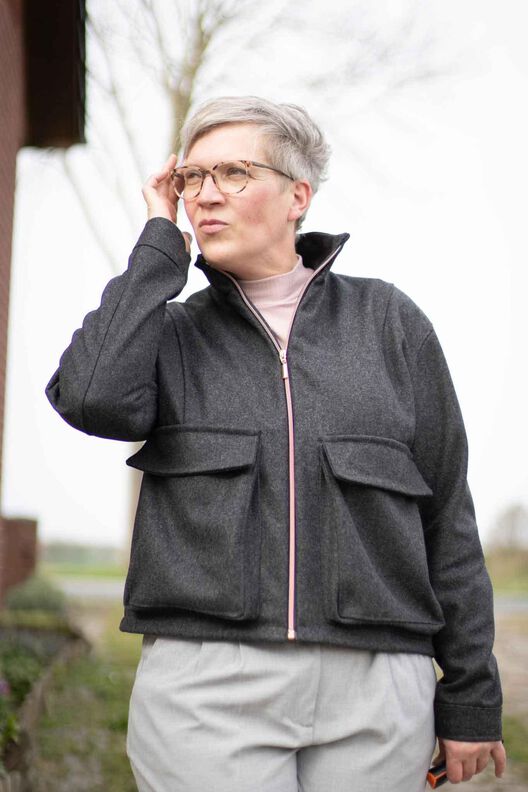 Boxy Jacke im Worker Style JACAREI (34-56) image number 10
