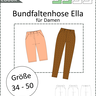 Ella – Lange oder kurze Bundfaltenhose, Gr. 34-50, A4+A0 thumbnail number 6