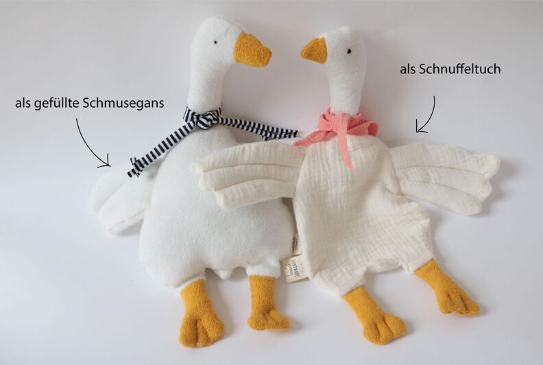 Gans-GLORIA Schnuffeltuch / Schmusegans ...so schmusig image number 2