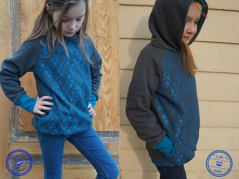 Kinderhoodie/Kapuzenpullover Gr. 92-158 image number 3