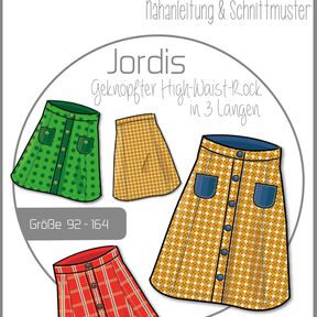 Ebook/N&auml;hanleitung A-Linien Rock JORDIS Kinder Gr. 92-164