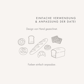 Plotter- und Laserdatei "BROT & GEBÄCK" SVG PNG