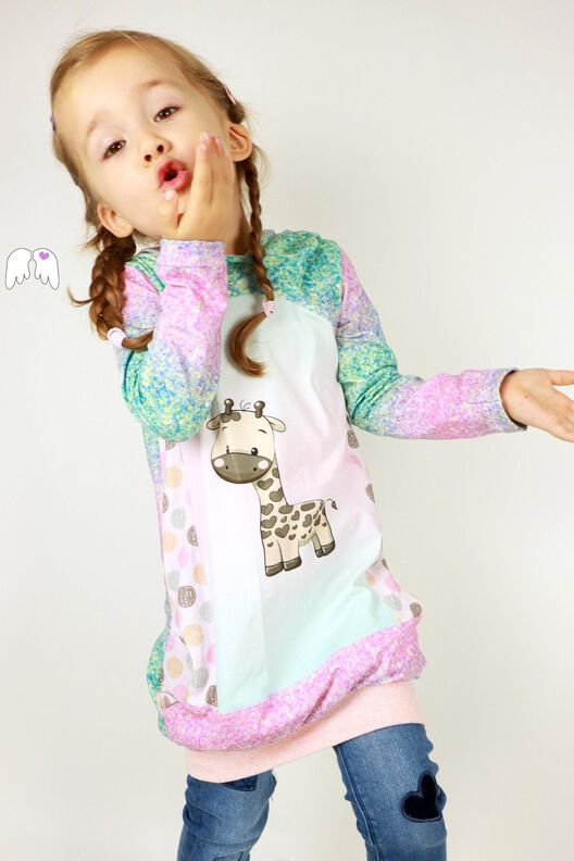 Panelino girls Longhoodie für Panelstoffe Gr. 86-164 image number 2
