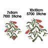 Stickdatei Mistelzweig Weihnachtszweig thumbnail number 4