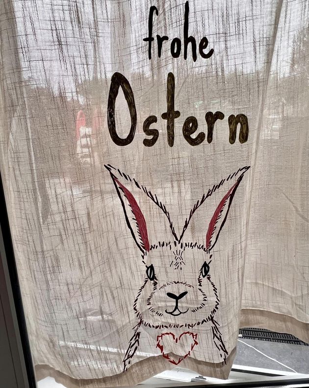 Fensterbild-Vorlage "Frohe Ostern - Hase" PDF image number 3