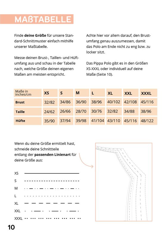 Poloshirt Schnittmuster mit Videoanleitung XS-XXXL image number 8