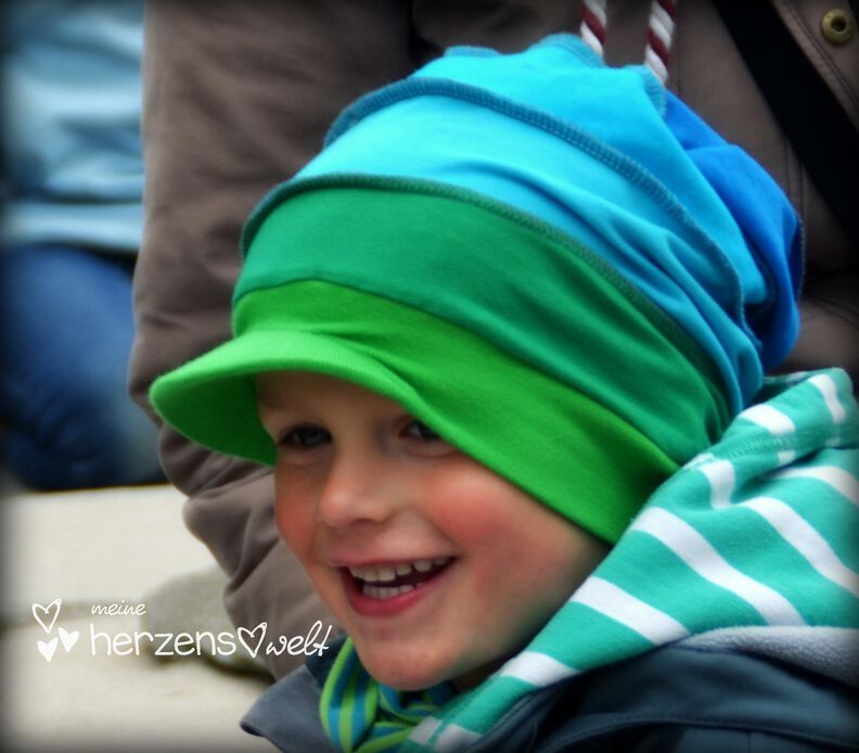 Schirmbeanie Kinder Schnittmuster Gr. 44-60 - deine JELLE #2 image number 4