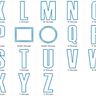 16cm Buchstaben schmal + Zahlen Stickdatei Alphabet Zahl thumbnail number 3