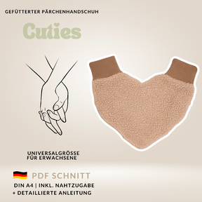 Pärchenhandschuh | Handschuh für Paare | Einheitsgröße