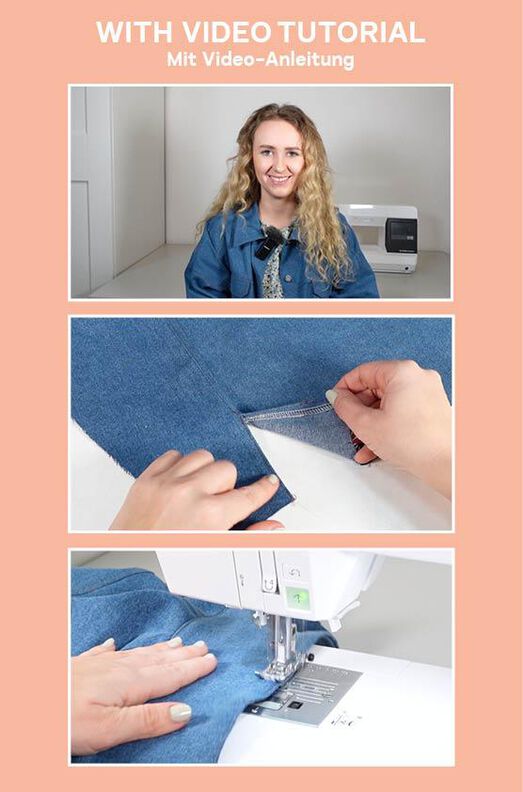 Jeans Jacke Schnittmuster für Damen XS-XXXL, Video-Anleitung image number 7