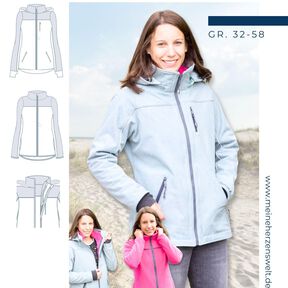 Softshelljacke Damen Schnittmuster Gr. 32-58 -mein PABLO #78 Softshelljacke Damen Schnittmuster Gr. 32-58 -mein PABLO #78