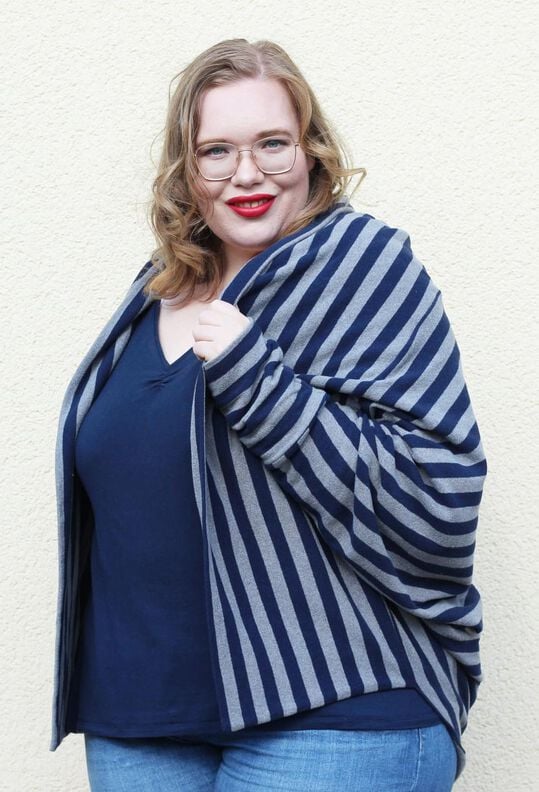 Cocon Strickjacke (32-56) MACAPA Damen Schnittmuster Jacke image number 10
