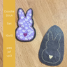 Herz Osterhase Doodle Stickdatei 10x10 | DIY Hunger thumbnail number 3