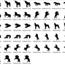 Einhorn Silhouetten Stickdatei thumbnail number 3