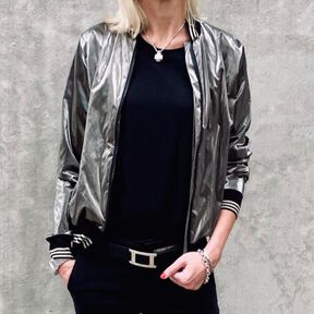 Collegejacke "Bennie", Schnittmuster Gr. 158-46