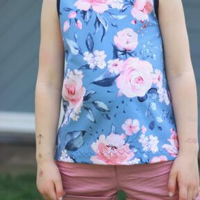 E-Book Top Rückenfrei - Größen 104 bis 140