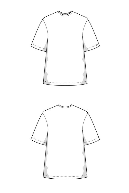 Oversized T-Shirt Schnittmuster mit Videoanleitung XS-XXXL image number 6