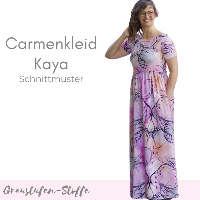 (Maxi)kleid Carmenkleid Kaya Nähanleitung und Schnittmuster  image number 1