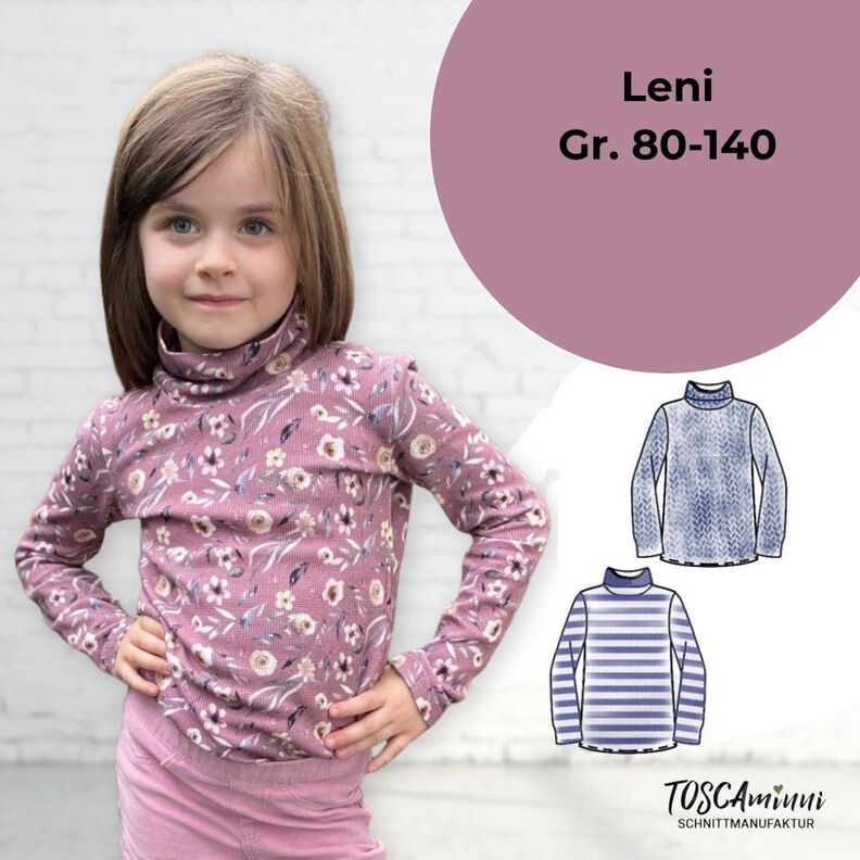Schnittmuster Kinder Shirt Leni "minni" Gr. 80-140 image number 1